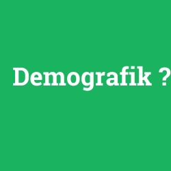 Demografik foto galeri