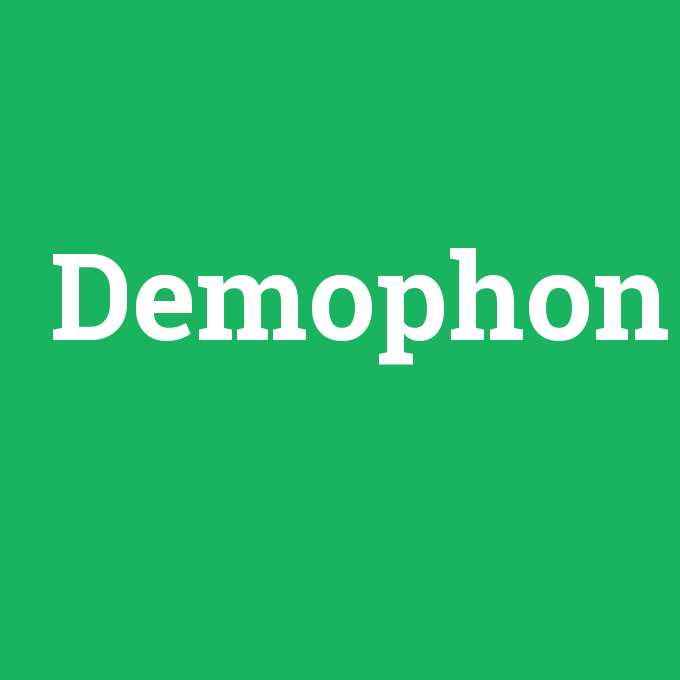 Demophon, Demophon nedir ,Demophon ne demek