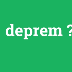 deprem
