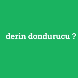 derin dondurucu foto galeri