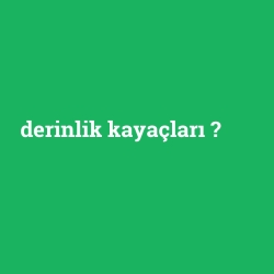 derinlik kayaçları
