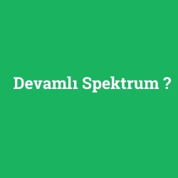 Devamlı Spektrum foto galeri
