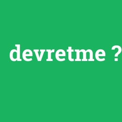 devretme
