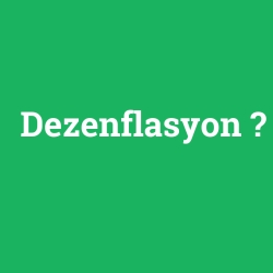 Dezenflasyon