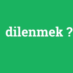 dilenmek