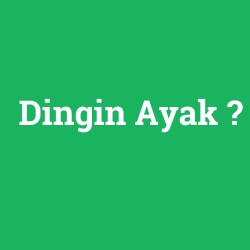 Dingin Ayak foto galeri