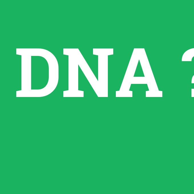 DNA, DNA nedir ,DNA ne demek