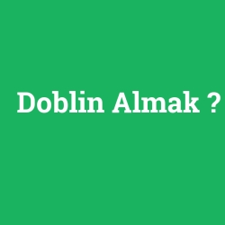 Doblin Almak foto galeri