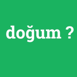 doğum