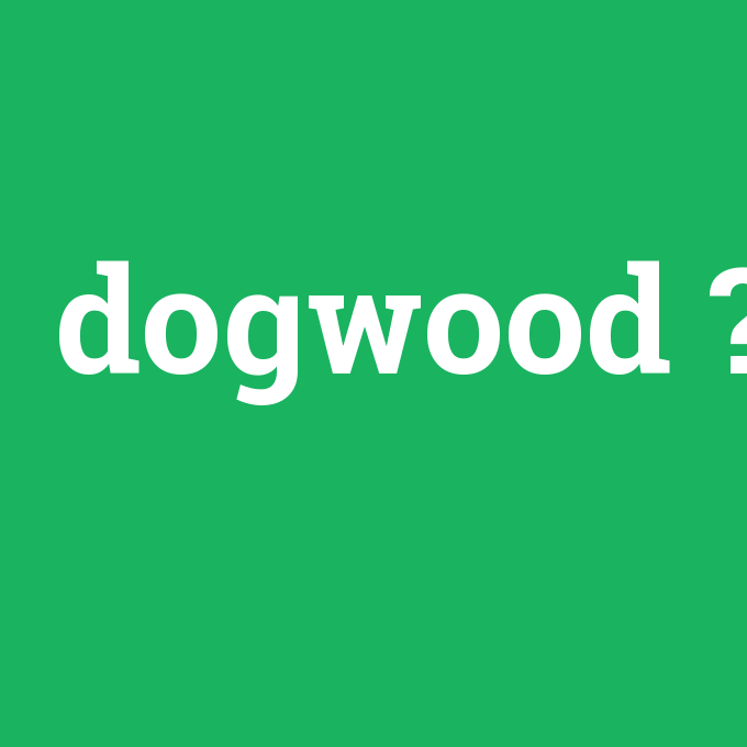 dogwood, dogwood nedir ,dogwood ne demek