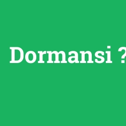 Dormansi