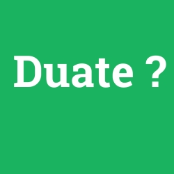 Duate foto galeri