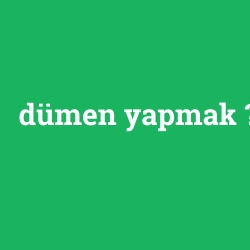 dümen yapmak