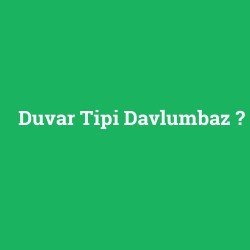 Duvar Tipi Davlumbaz