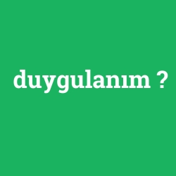 duygulanım