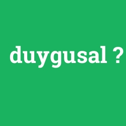 duygusal