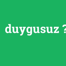 duygusuz