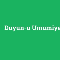Duyun-u Umumiye