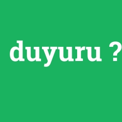 duyuru