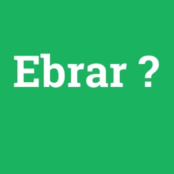 Ebrar