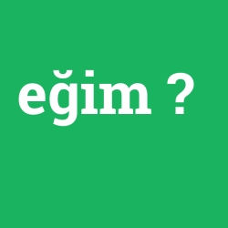 eğim