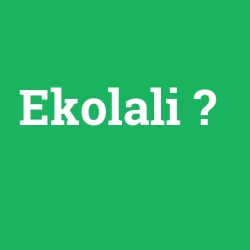 Ekolali