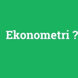 Ekonometri
