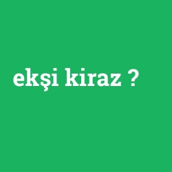 ekşi kiraz foto galeri