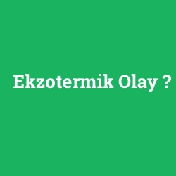 Ekzotermik Olay