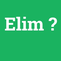 Elim