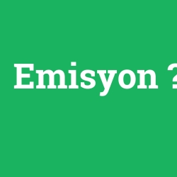 Emisyon foto galeri