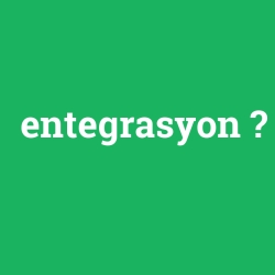 entegrasyon