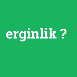 erginlik