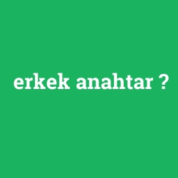 erkek anahtar foto galeri