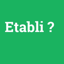 Etabli