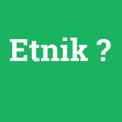 Etnik foto galeri