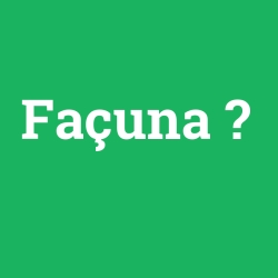 Façuna
