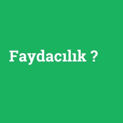 Faydacılık