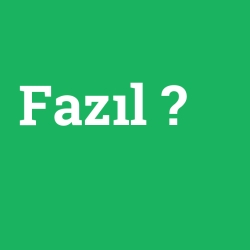 Fazıl