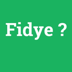 Fidye