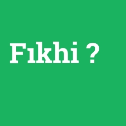 Fıkhi