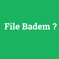 File Badem