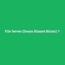 File Server (Dosya Hizmet Birimi) foto galeri
