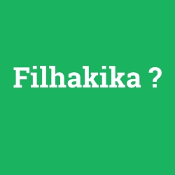 Filhakika