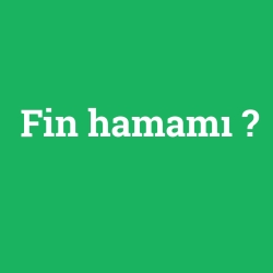 Fin hamamı