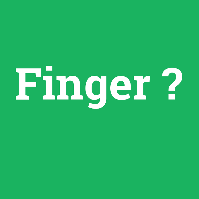 Finger, Finger nedir ,Finger ne demek