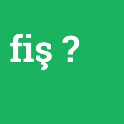 fiş