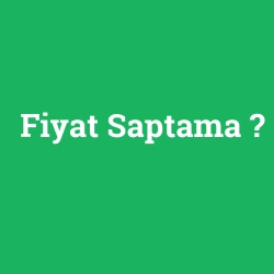 Fiyat Saptama