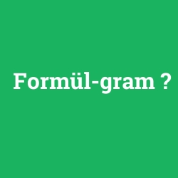 Formül-gram