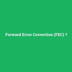 Forward Error Correction (FEC)